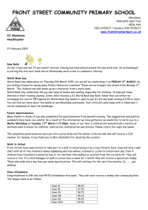 Newsletter 27th Feb 2015 - Front Street Primary School