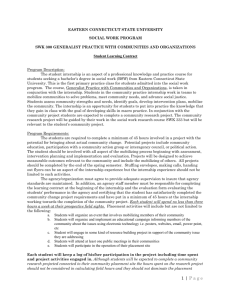 Student Learning Contract - Eastern Connecticut State University