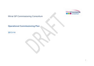 WGPCC Operational plan 13-14 - Wirral Clinical Commissioning
