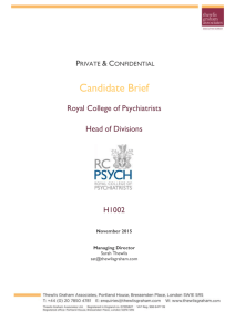 Information Pack - Royal College of Psychiatrists