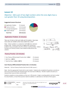Grade 1 Mathematics Module 6, Topic C, Lesson 14