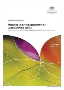 Measuring employee engagement in the APS