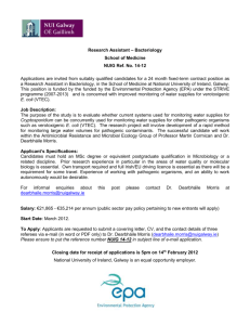 Research Assistant – Bacteriology School of Medicine NUIG Ref. No