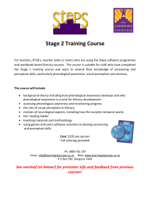 Stage 2 Training Course - The Learning Staircase