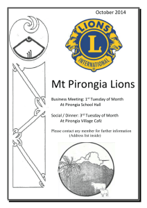 October 2014 - Lions Clubs New Zealand