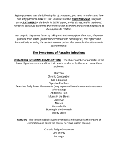 Parasites_Symptoms_List - Morgellons Disease Awareness
