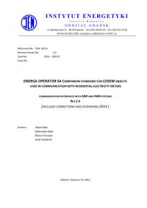 ENERGA-OPERATOR SA Companion standard for COSEM objects