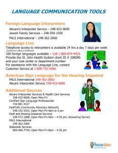 Microsoft Word - Language Interpreters.doc