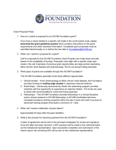 ACVIM Foundation Grant Program FAQs