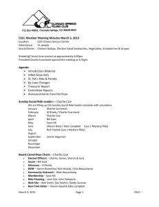 CSCC Member Meeting Minutes March 3, 2015 Location: COS