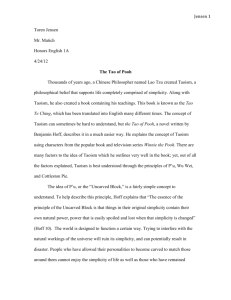 Tao of Pooh Essay (Final Draft)