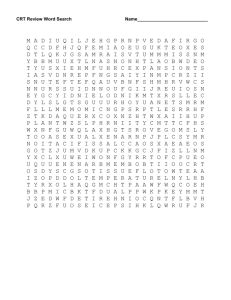 CRT Review Word Search