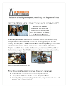 New Heights Charter School Accomplishments