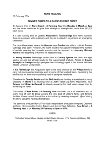NEWS RELEASE 25 February 2014 SUMMER COMES TO A