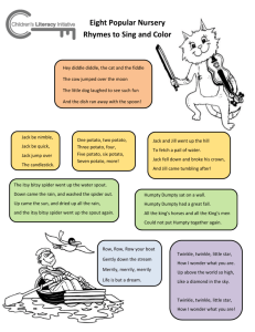 Eight Popular Nursery Rhymes to Sing and Color