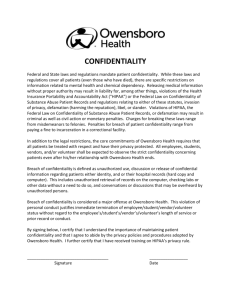 print out the Confidentiality Statement