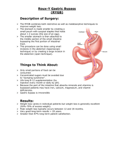 (RYGB) Description of Surgery