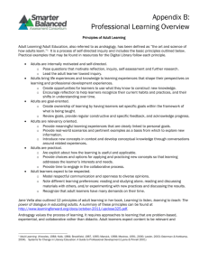 Appendix B: Professional Learning Overview