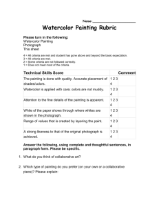 Watercolor Painting Rubric