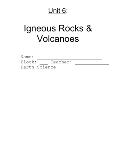 volcanic	igneous