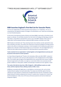 BSBI launches England Red List at Kew