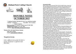 October edition - Holland Park Uniting Church