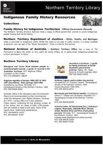 Indigenous Family History Resources