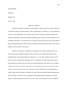 Sample Paper from Mrs. Dickinson`s Class
