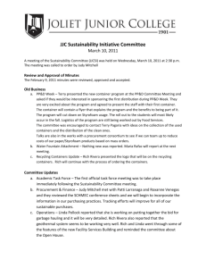 JJC Sustainability Initiative Committee