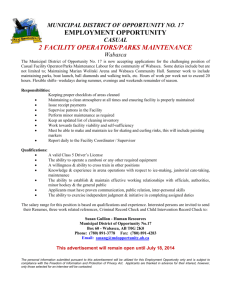2 facility operators/parks maintenance