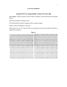Which is the ECG diagnosis?