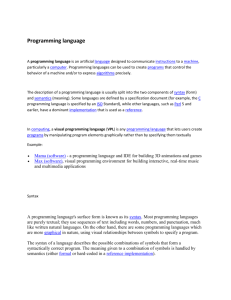 1-Programming language