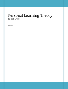 Personal Learning Theory