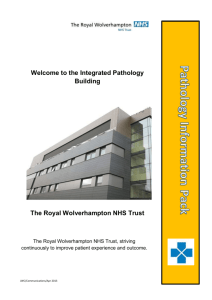Pathology Information Pack - Royal Wolverhampton NHS Trust