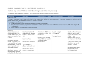 Family C Draft Action Plan - Somerset Learning Platform