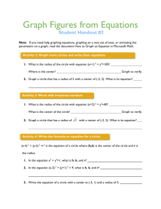 Graph equation student handout #2 - Center