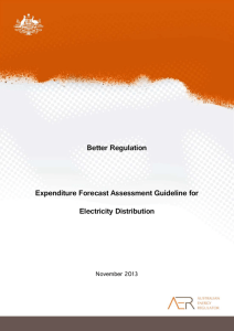 AER expenditure forecast assessment guideline