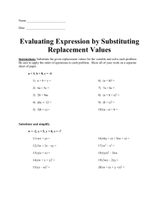 Evaluating Expression by Substituting Replacement Values (doc)