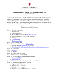 Supplemental Document - Office of Research Compliance