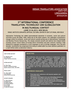 Conference-Announcement - Indian Translators Association