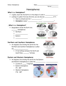 What is a Hemisphere?