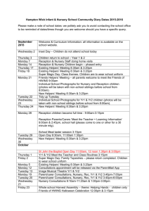 Hampton Wick Infant & Nursery School Community Diary Dates