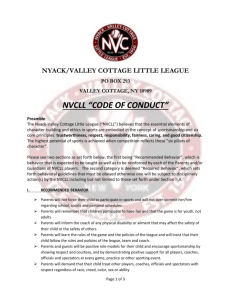 nvcll “code of conduct”
