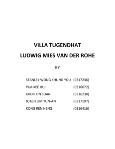 Villa Tugendhat by Mies van der Rohe