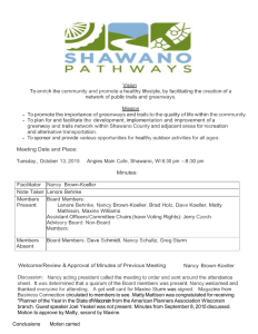 Shawano Pathways Meeting Minutes 2015