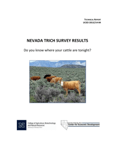 Nevada Trich Survey Results, 2013