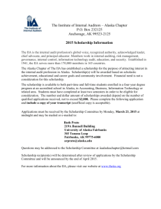2015 IIA Scholarship Application