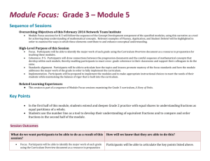 Grade 3 Module 5 Facilitator`s Guide