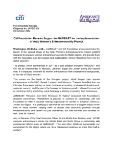 Citi Foundation Renews Support to AMIDEAST for the