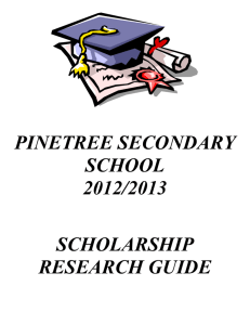 Scholarship Research Guide 2013